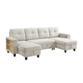 Sectional with Two Chaises, Pull-out Bed, Shelves and Charging Ports 9705BE*42AVC