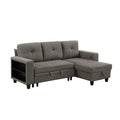 Sectional with Reversible Chaise, Pull-out Bed, Shelves and Charging Ports 9705DB*32AVC