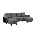 Sectional with Two Chaises, Pull-out Bed, Shelves and Charging Ports 9705DB*42AVC
