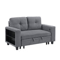 Love Seat with Pull-out Bed, Shelves and Charging Ports 9705GY-2*