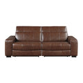 Power Double Reclining Love Seat with Power Headrests and Charging Ports 9790BRW-2PWH*