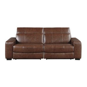 Power Double Reclining Love Seat with Power Headrests and Charging Ports 9790BRW-2PWH*
