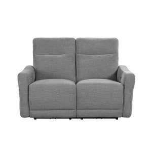 Power Double Lay Flat Reclining Love Seat with Power Headrests and USB Ports 9804DV-2PWH