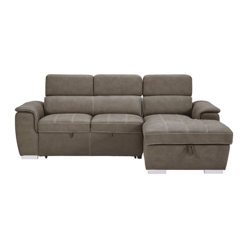 2 Pc Sectional, Gray