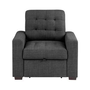 Chair with Pull-out Ottoman 9916DG-1