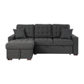 2-Piece Sectional with Pull-out Bed and Left Chaise with Hidden Storage 9916DG*2LCRL