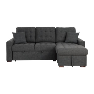 2-Piece Sectional with Pull-out Bed and Right Chaise with Hidden Storage 9916DG*SC