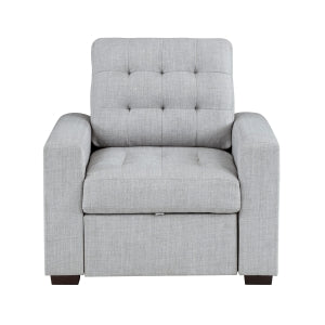 Chair with Pull-out Ottoman 9916GY-1