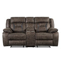 Double Reclining Love Seat with Center Console 9989DB-2