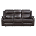 Double Lay Flat Reclining Sofa with Center Drop-Down Cup Holders 9990DB-3