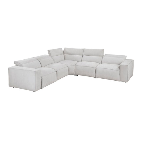 5 Pc Modular Power Reclining Sectional, Gray