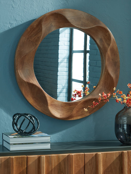 Aajon Brown Accent Mirror
