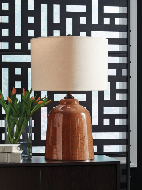 Aaleahya Rust Glass Table Lamp (1/CN)