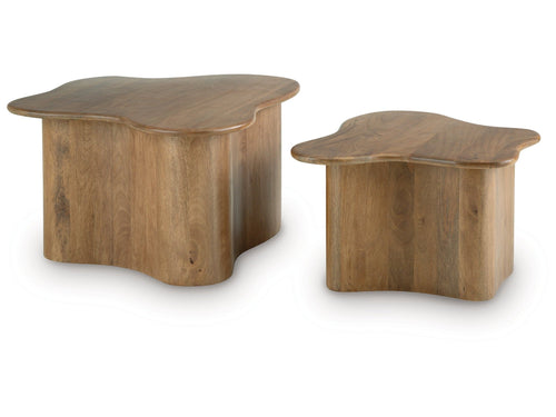 Abeford Brown Accent Cocktail Table Set (Set of 2)