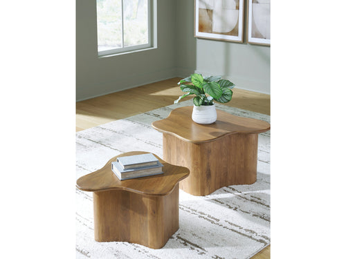 Abeford Brown Accent Cocktail Table Set (Set of 2)