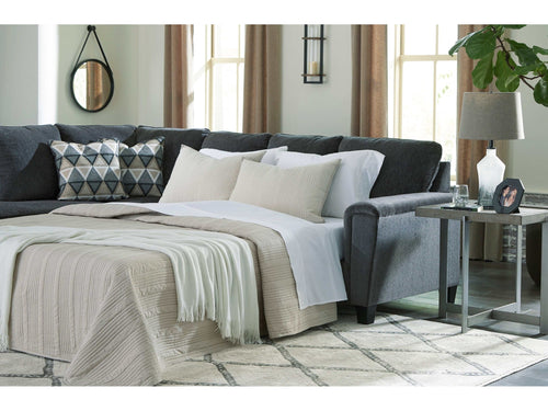 Abinger Smoke 2-Piece Sleeper Sectional w/ Chaise