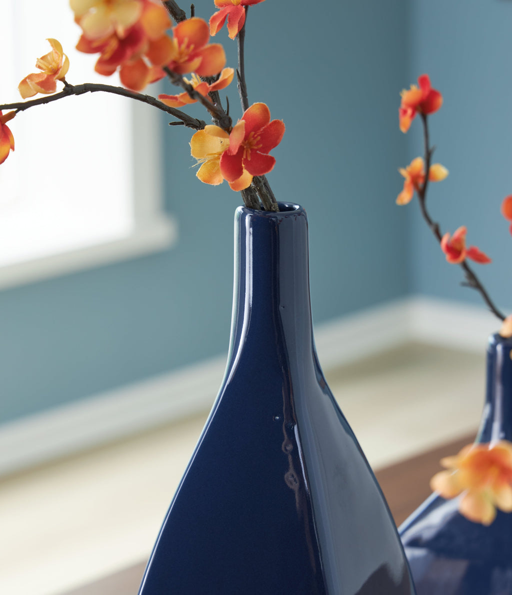 Abtinson Navy Vase 16"