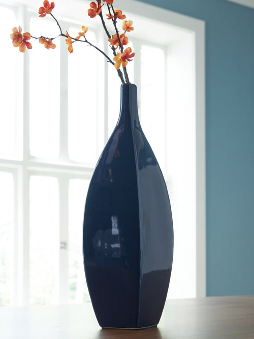 Abtinson Navy Vase 16"