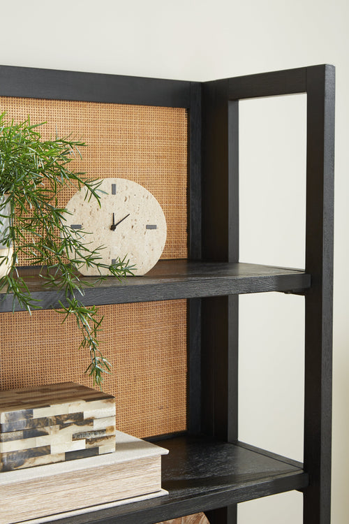 Abyard Black/Natural Bookcase