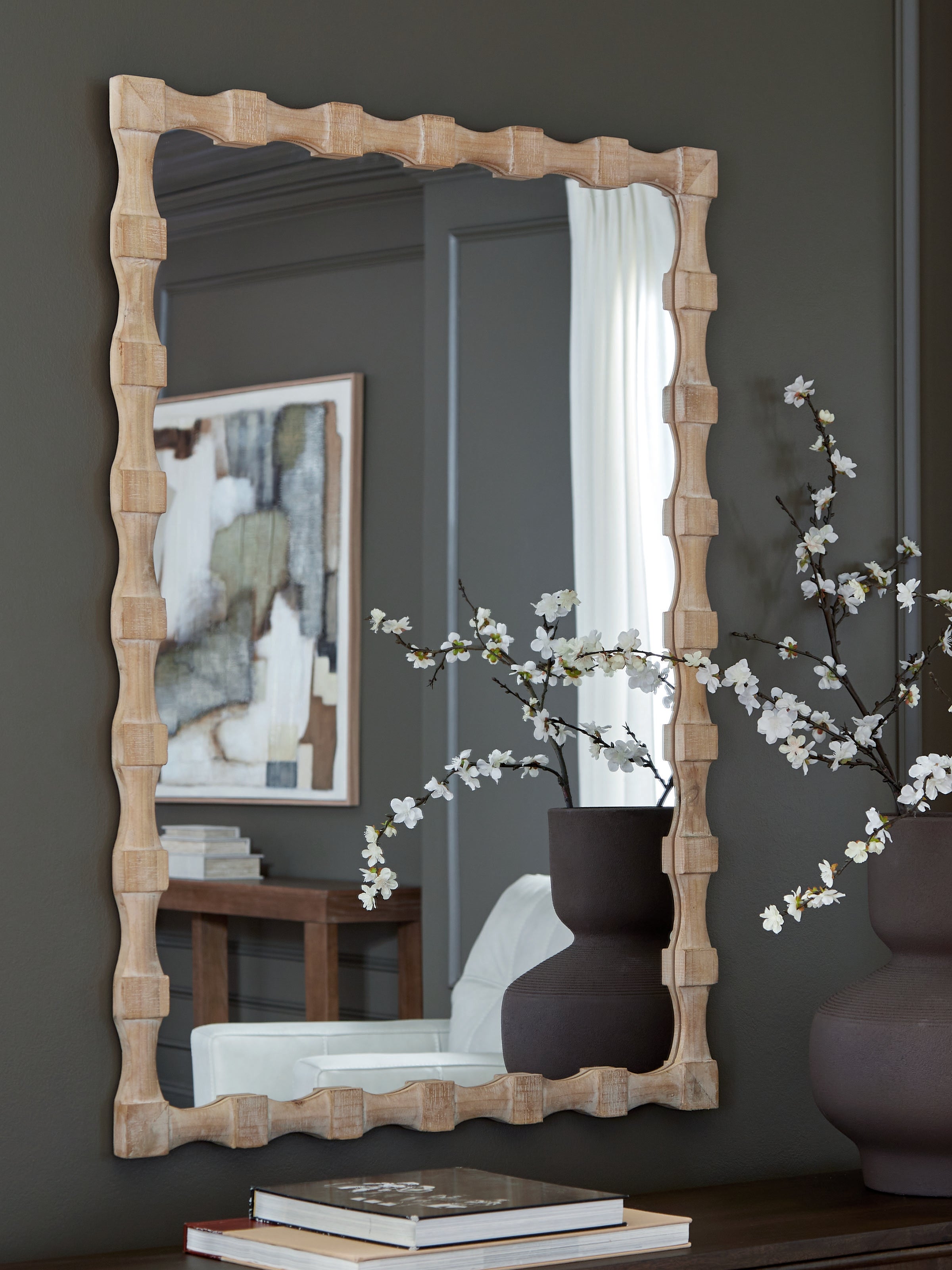 Acelmore Light Brown Accent Mirror