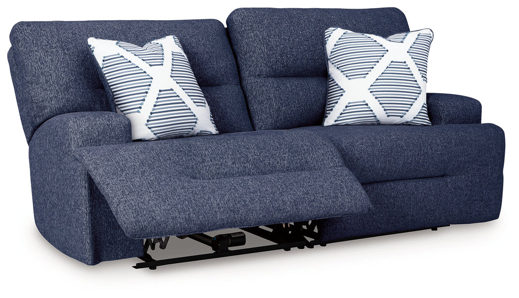 Acklen Place Navy 2-Piece Power Reclining Sectional