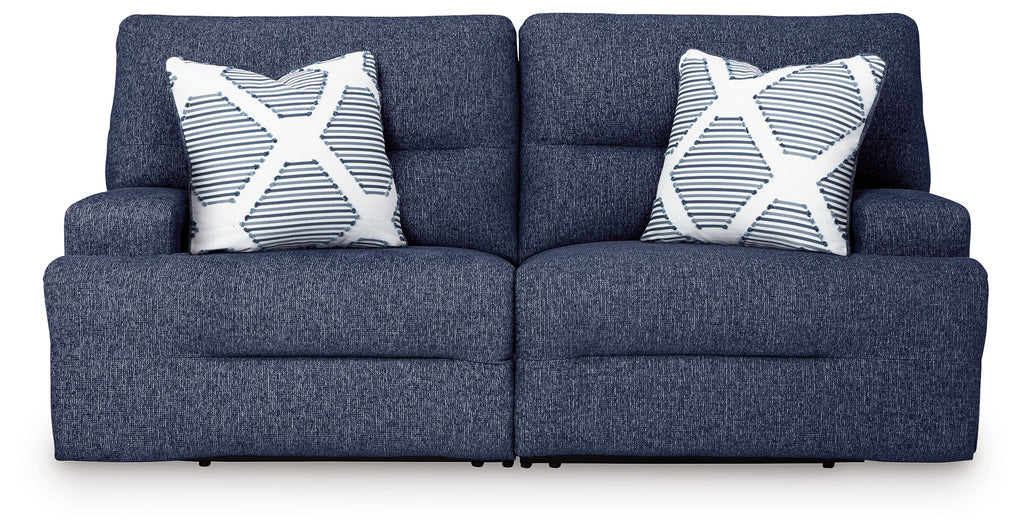 Acklen Place Navy 2-Piece Power Reclining Sectional