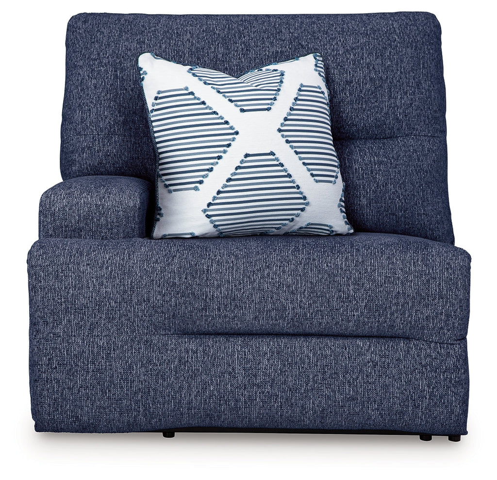 Acklen Place Navy 3-Piece Power Reclining Sectional