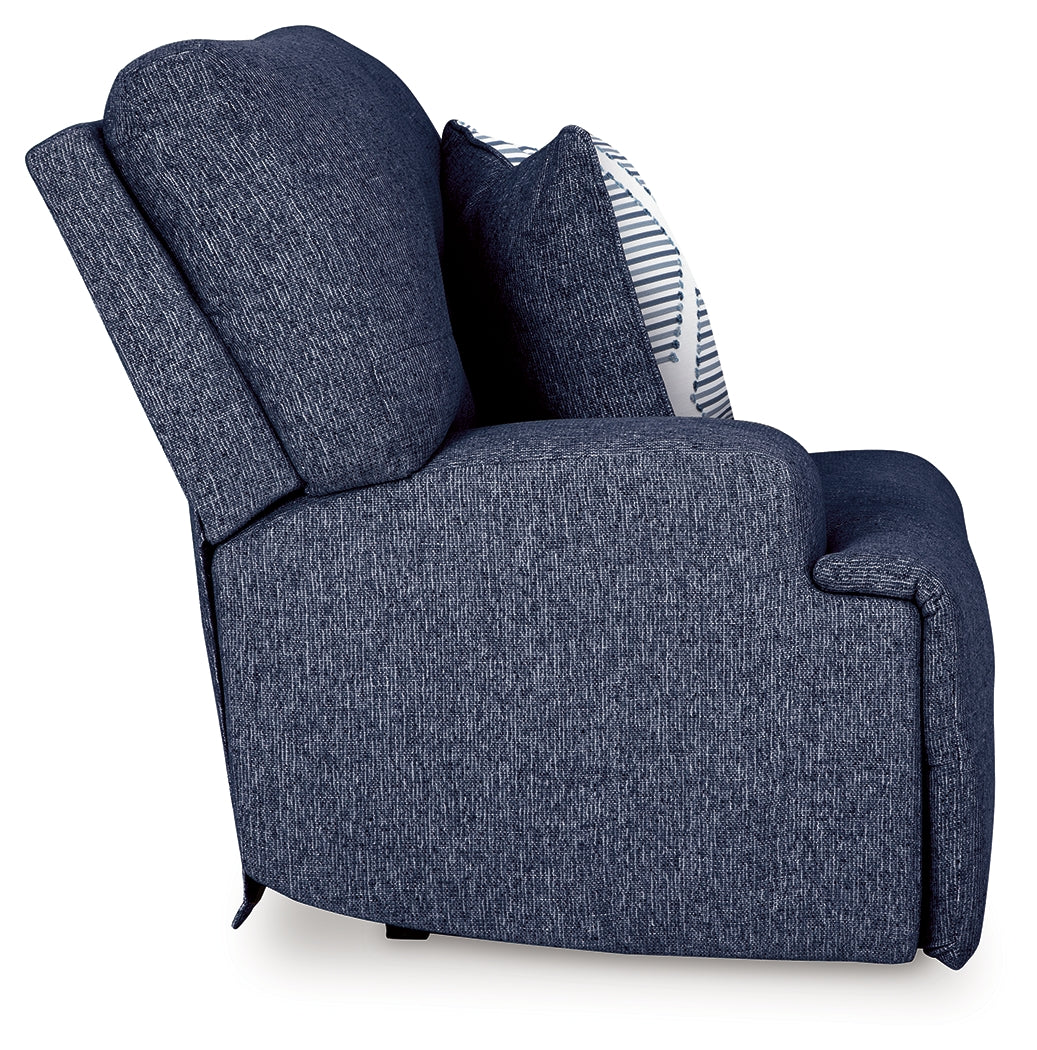 Acklen Place Navy 3-Piece Power Reclining Sectional