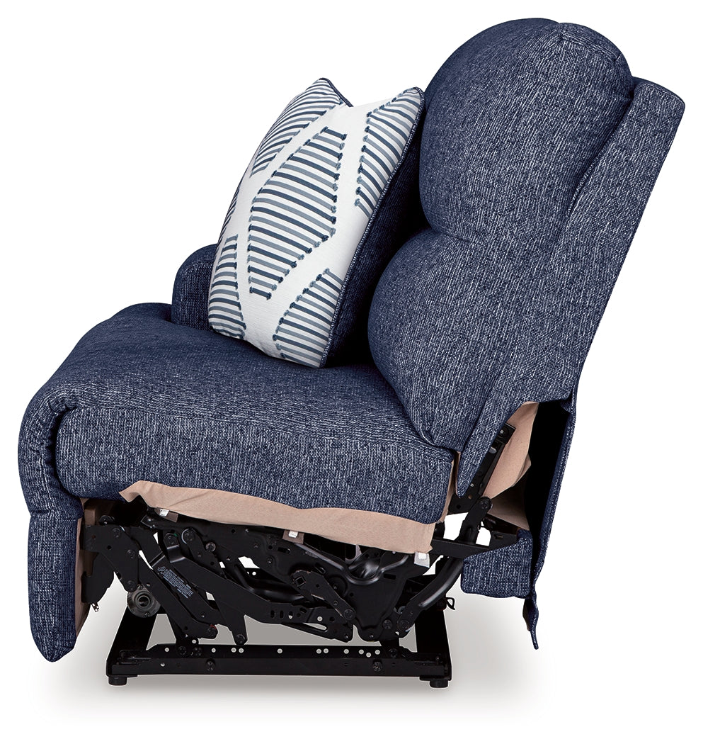 Acklen Place Navy 3-Piece Power Reclining Sectional