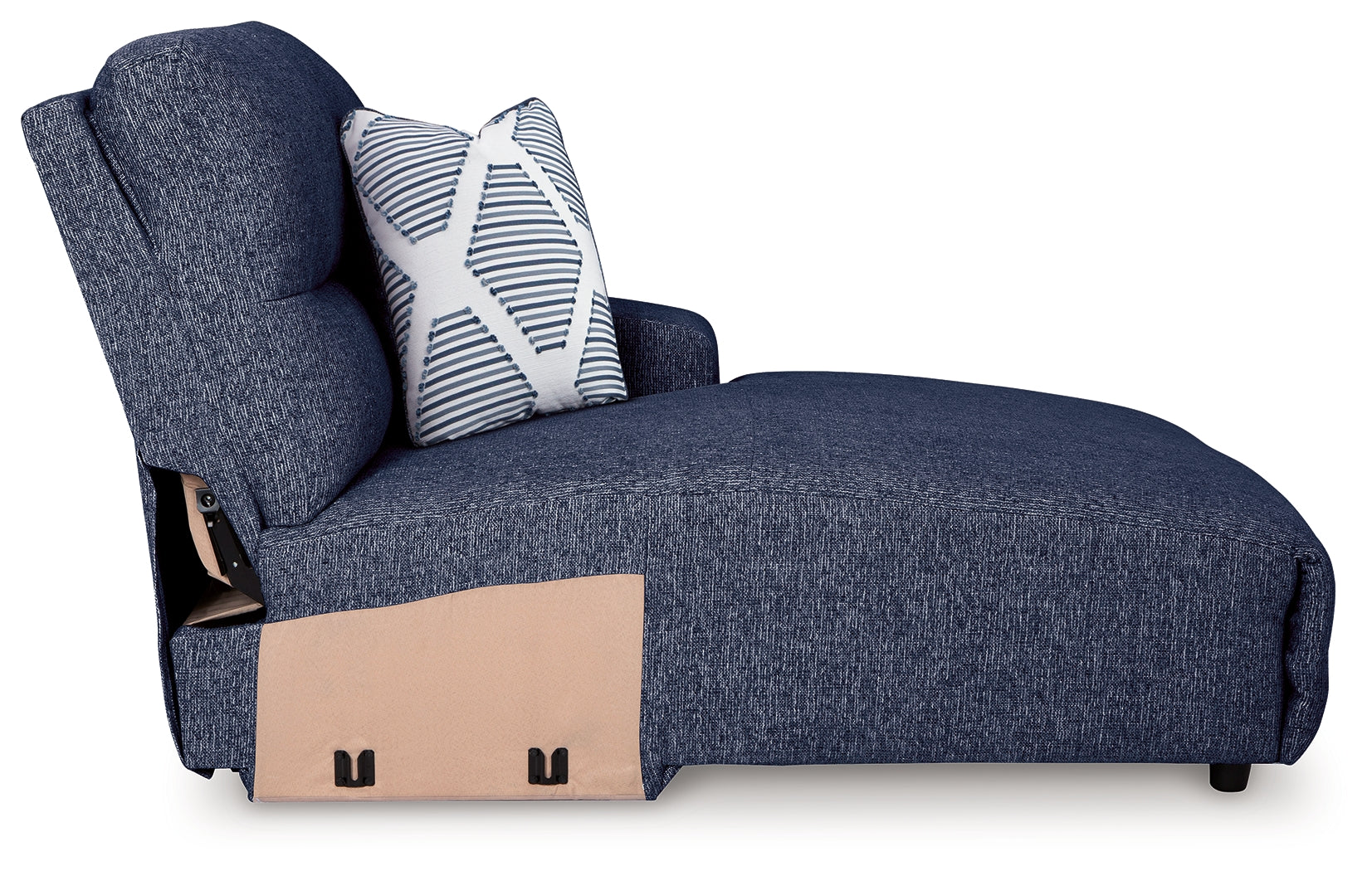 Acklen Place Navy 3-Piece Power Reclining Sectional