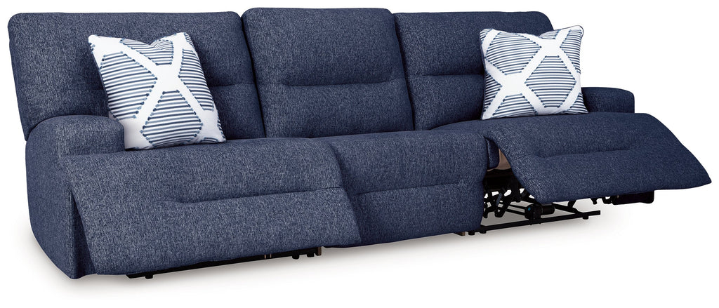 Acklen Place Navy 3-Piece Power Reclining Sectional Sofa