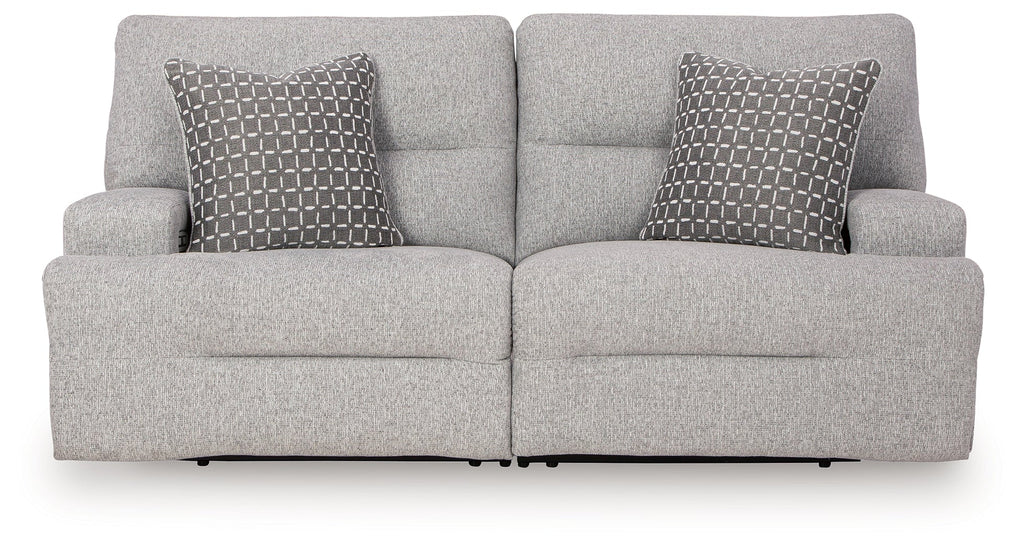 Acklen Place Pewter 2-Piece Power Reclining Sectional Loveseat