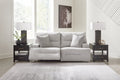 Acklen Place Pewter 2-Piece Power Reclining Sectional Loveseat