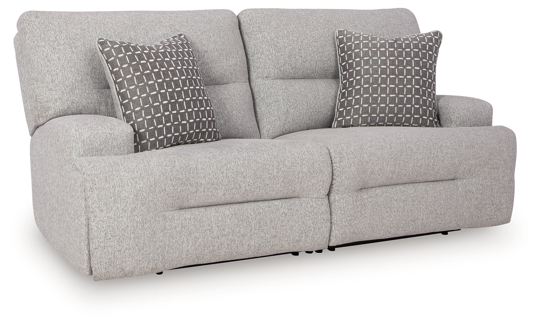 Acklen Place Pewter 2-Piece Power Reclining Sectional Loveseat