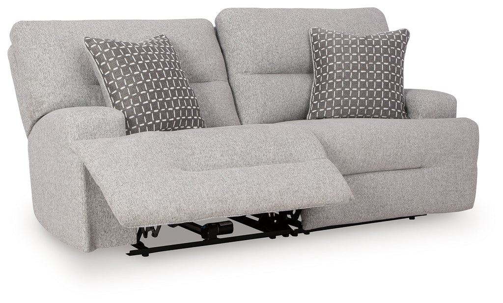 Acklen Place Pewter 2-Piece Power Reclining Sectional Loveseat