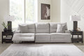 Acklen Place Pewter 3-Piece Power Reclining Sectional Sofa