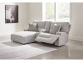 Acklen Place 3 Pc Power Reclining Sectional Sofa, Pewter