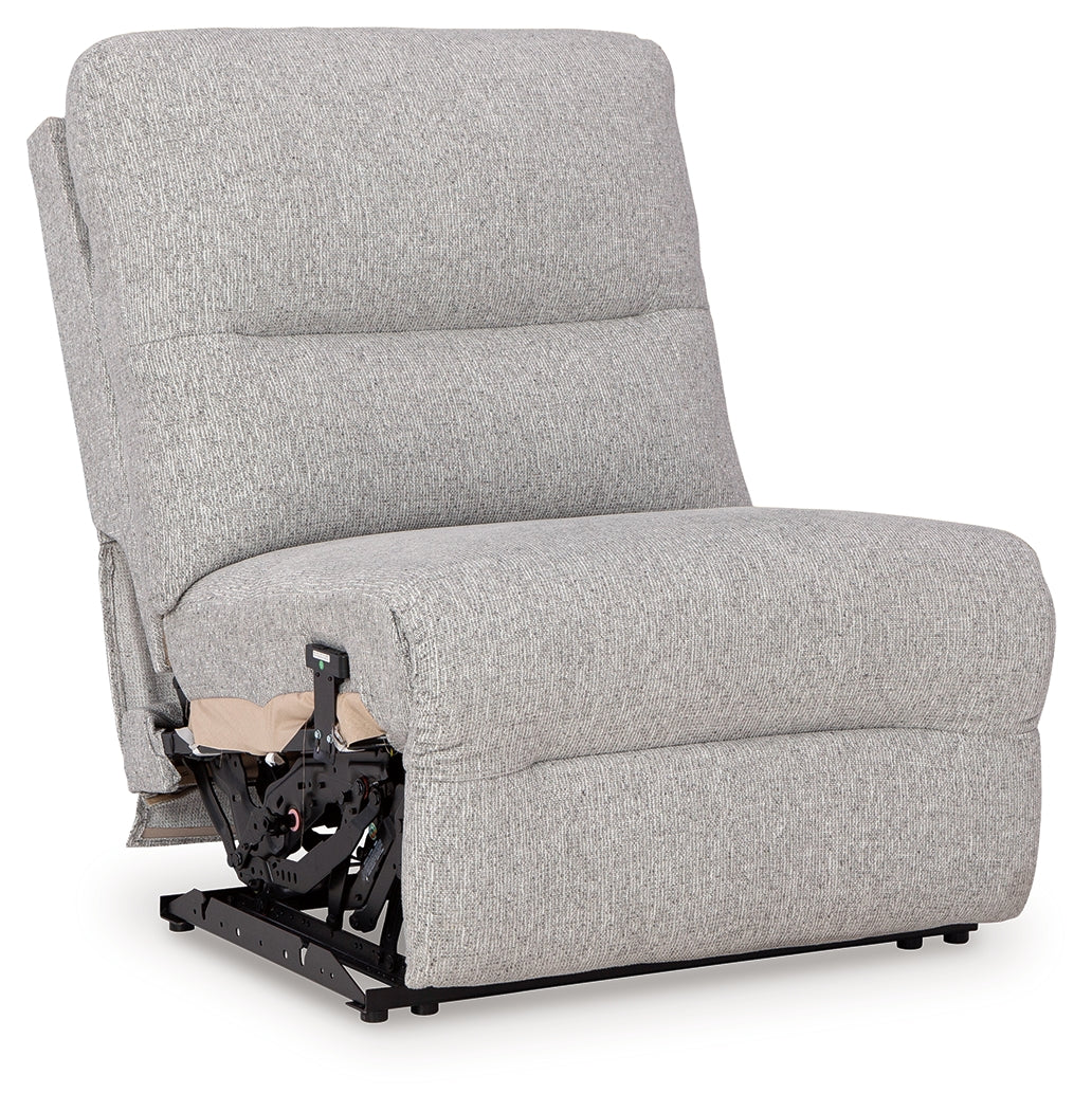 Acklen Place Pewter 5-Piece Power Reclining Sectional