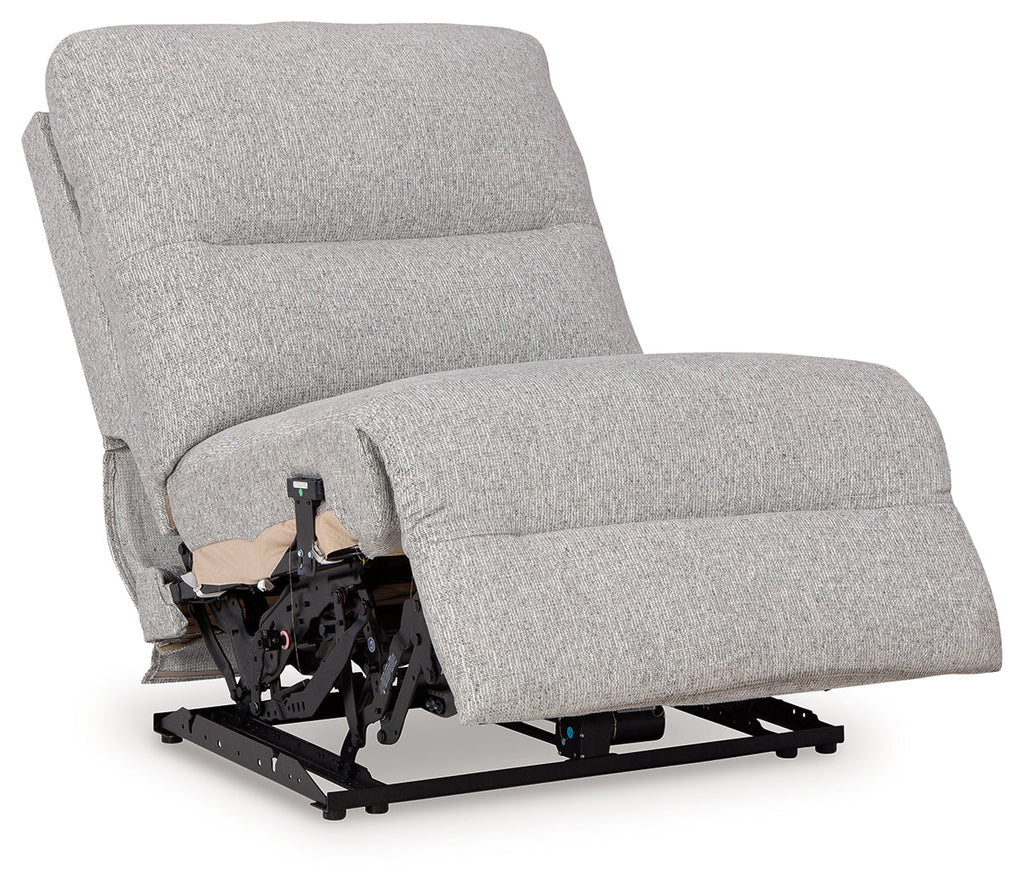 Acklen Place Pewter 5-Piece Power Reclining Sectional