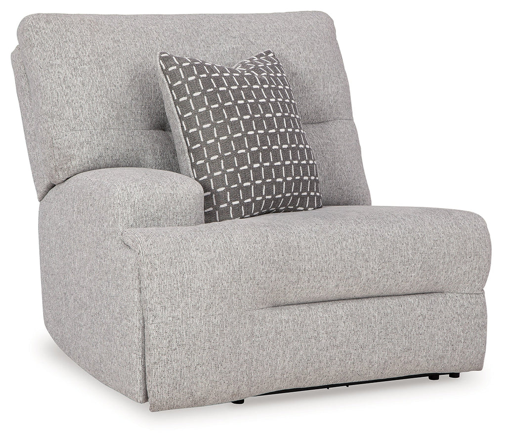Acklen Place Pewter 6-Piece Power Reclining Sectional