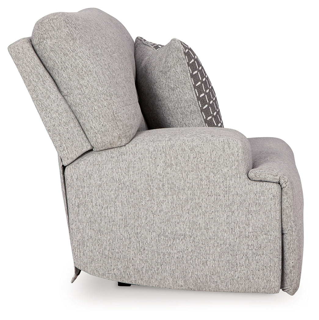 Acklen Place Pewter 6-Piece Power Reclining Sectional