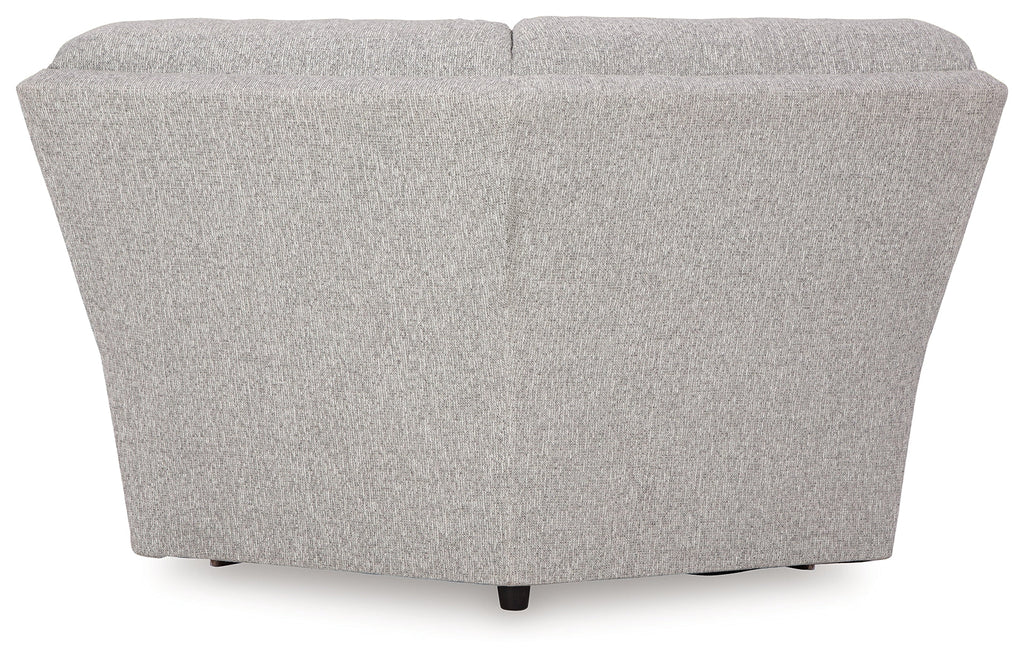Acklen Place 6 Pc Power Reclining Sectional and Power Recliner, Pewter