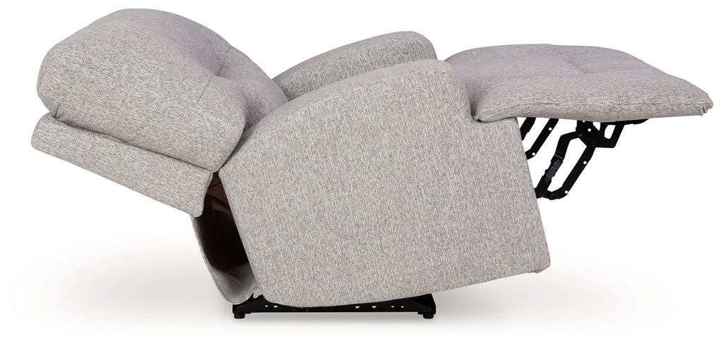 Acklen Place 6 Pc Power Reclining Sectional and Power Recliner, Pewter