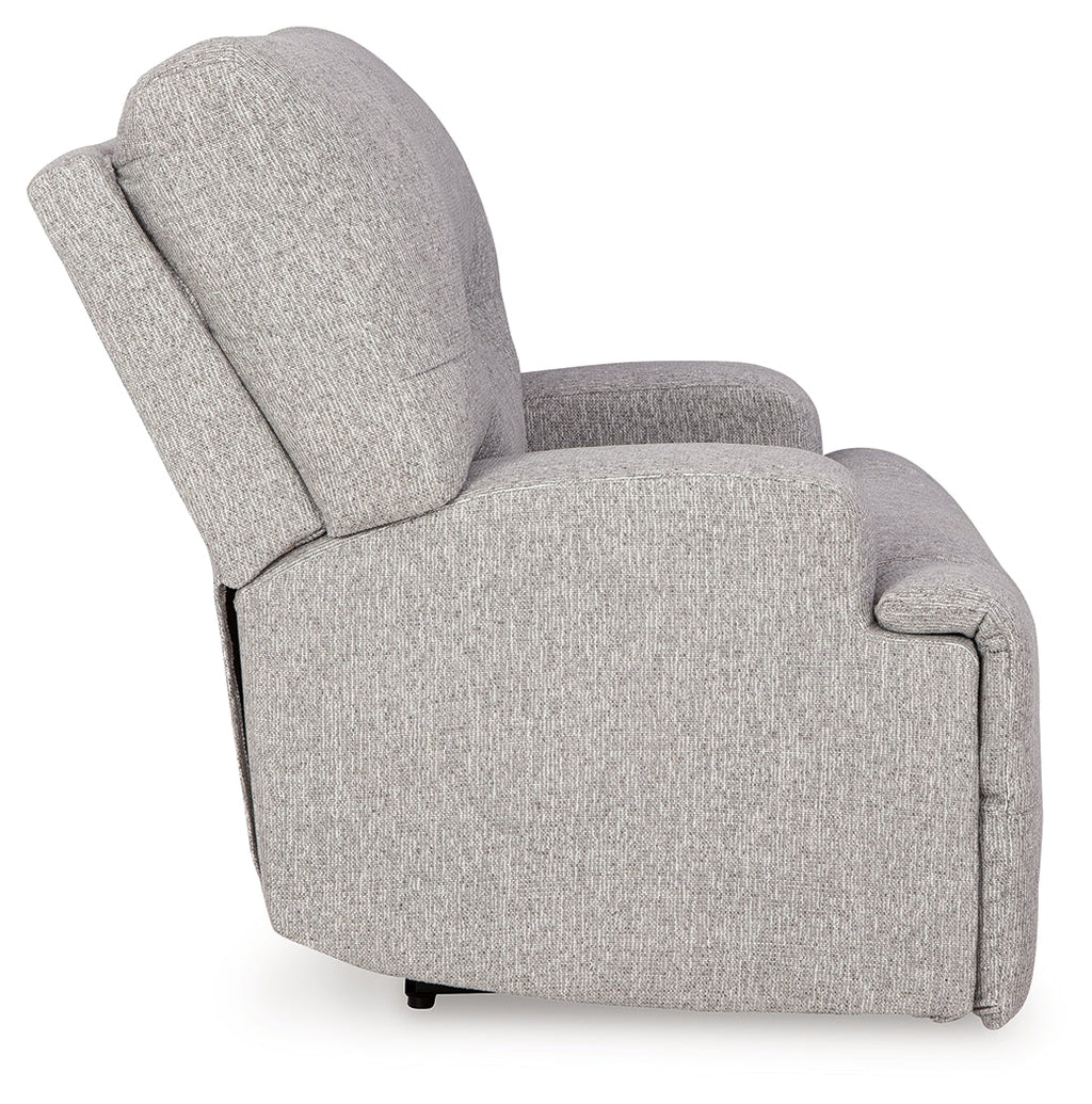 Acklen Place 6 Pc Power Reclining Sectional and Power Recliner, Pewter