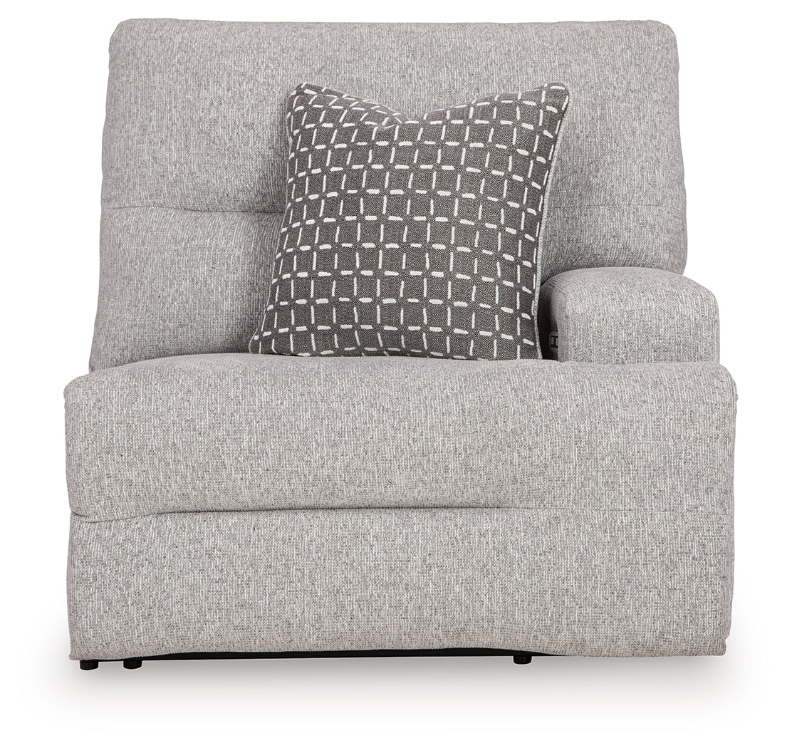 Acklen Place 7 Pc Power Sectional Reclining Sofa, Pewter