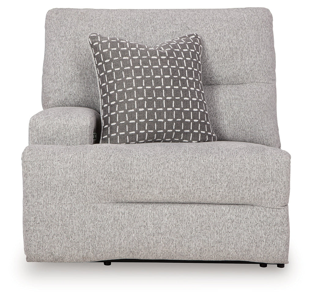 Acklen Place 7 Pc Power Sectional Reclining Sofa, Pewter