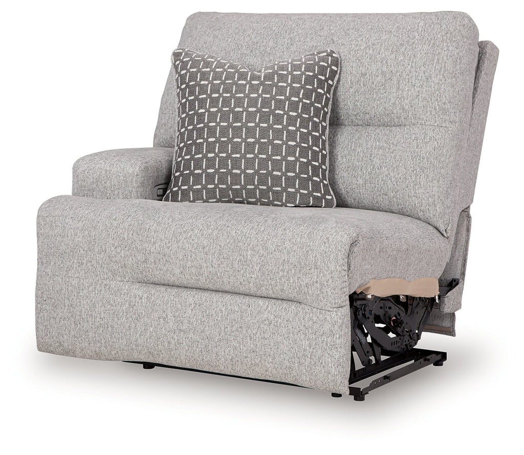 Acklen Place 7 Pc Power Sectional Reclining Sofa, Pewter