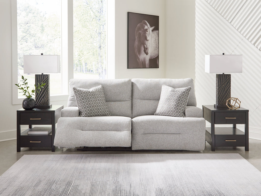 Acklen Place 7 Pc Power Sectional Reclining Sofa, Pewter