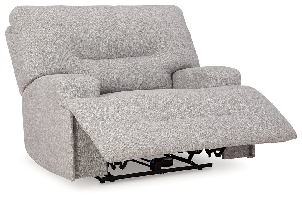Acklen Place Pewter Wide Seat Power Recliner