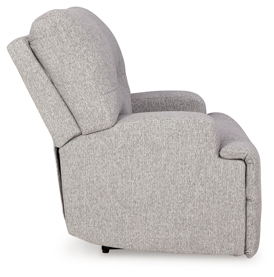 Acklen Place Pewter Wide Seat Power Recliner